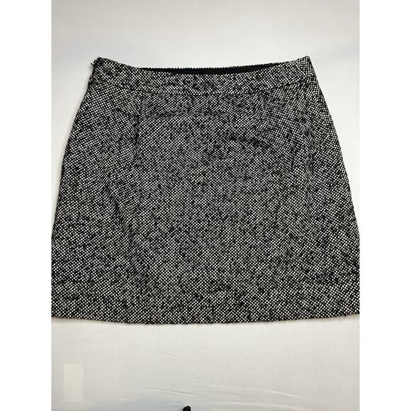 The Limited Women's Cotton Wool Blend Tweed Mini Skirt Black And White - Picture 3 of 5